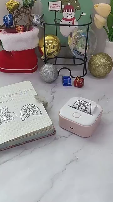 Mini Bluetooth Thermal Printer | Portable Label & Photo Printer